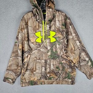 Under Armour Hoodie Mens XL Icon Camo Ridge Reaper Forest Loose Pullover 1248010